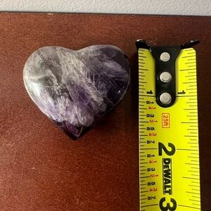 Solid Amethyst Heart Crystal